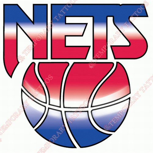 New Jersey Nets Customize Temporary Tattoos Stickers NO.1103